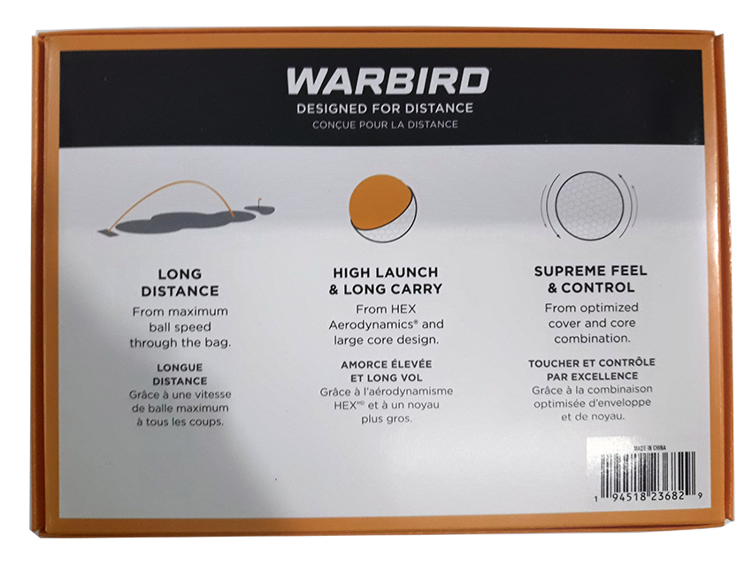 Pack de 12 bolas de Golf personalizadas Callaway Warbird