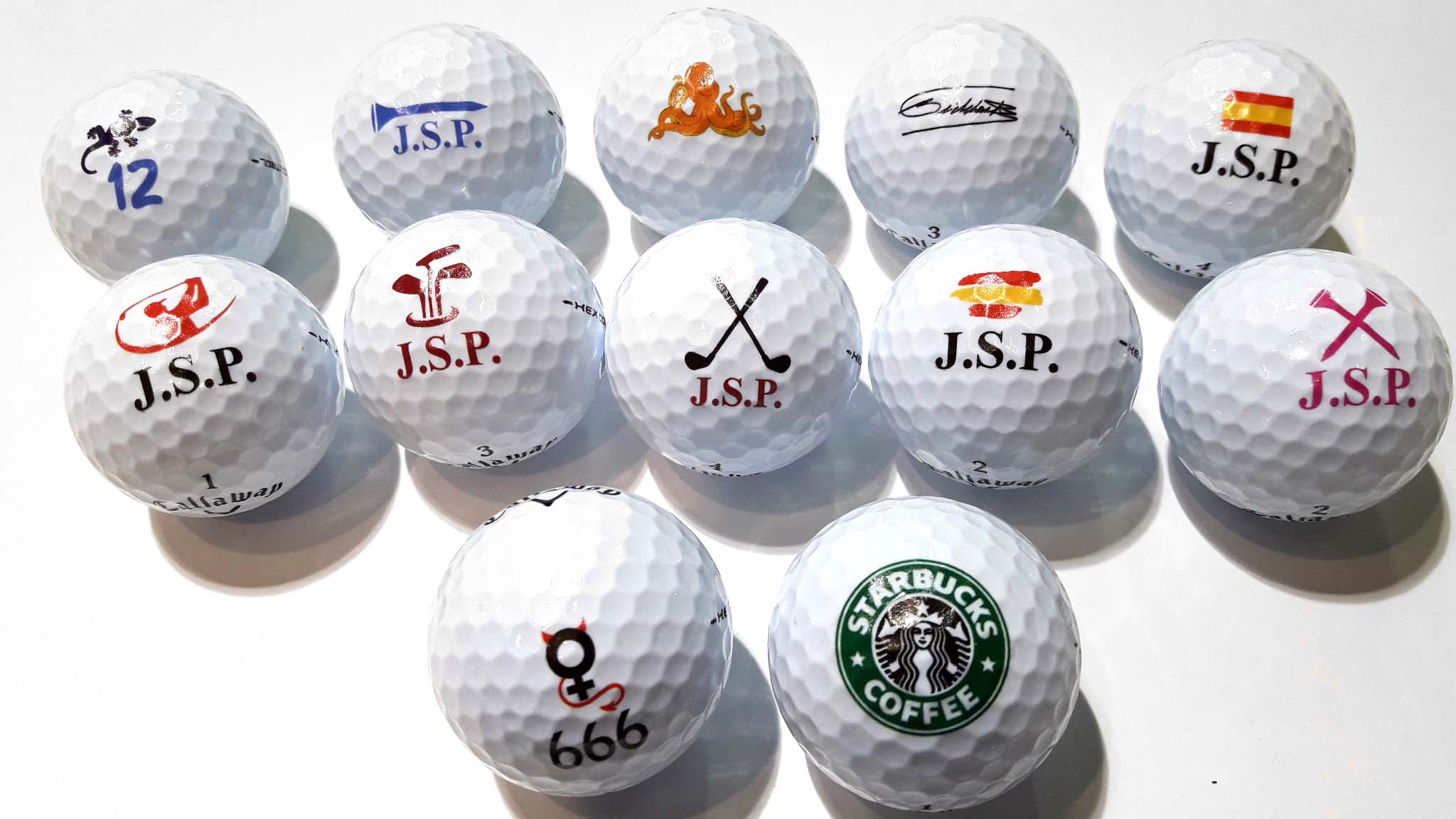 Pack de 12 bolas de golf personalizadas TaylorMade Distance+