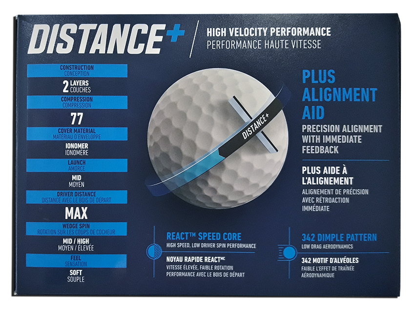 Pack de 12 bolas de golf personalizadas TaylorMade Distance+ Pack de 12 bolas de golf personalizadas TaylorMade Distance+