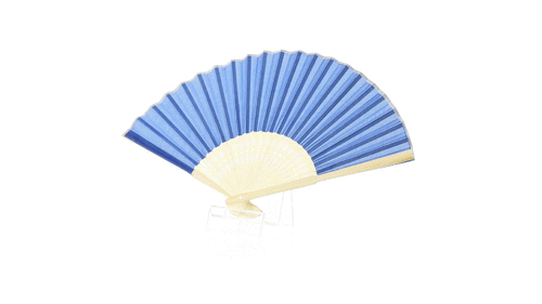 Abanico de Bambú y tela de poliester Abanico de Bambú y tela de poliester