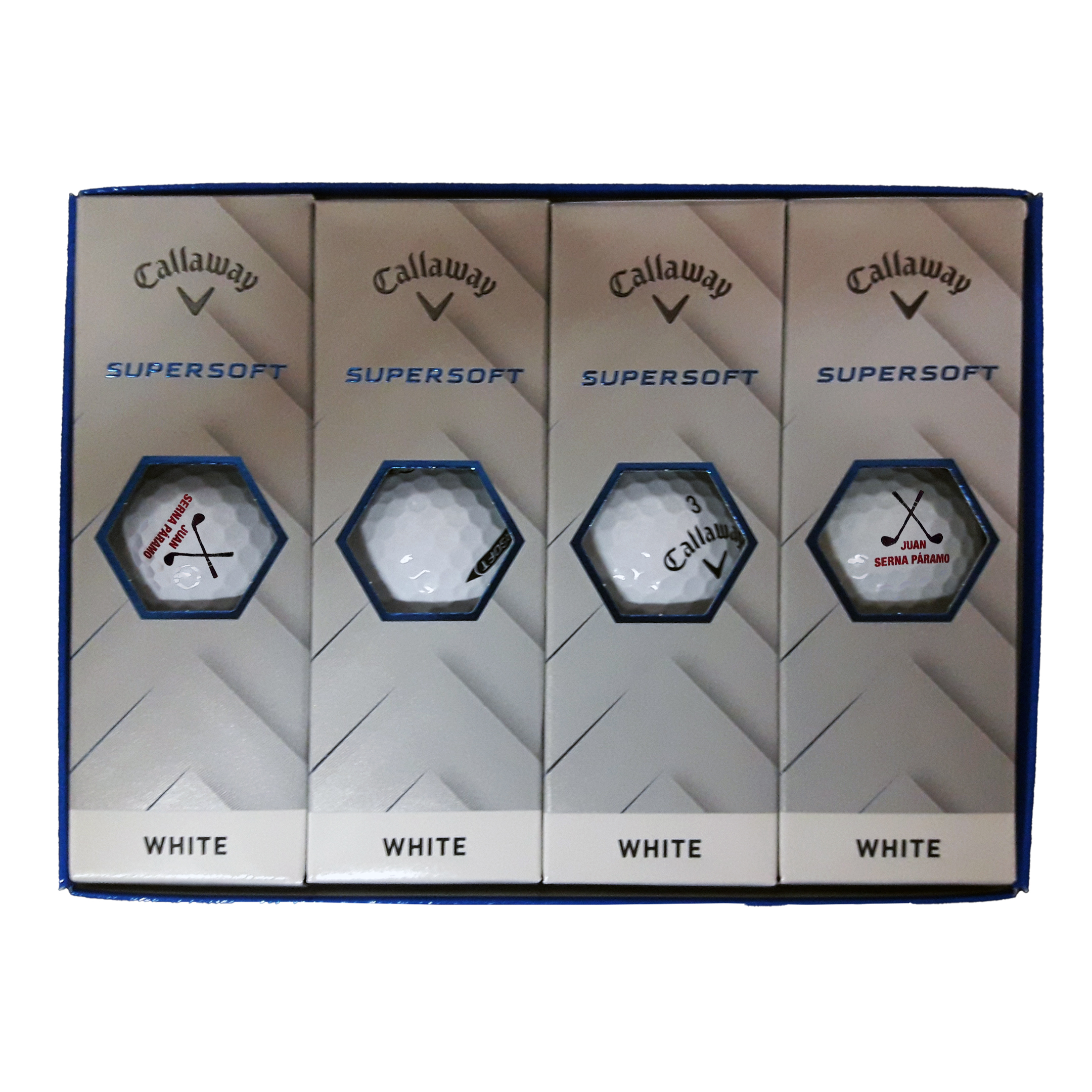 Pack 12 bolas de golf personalizadas Callway Supersoft Pack 12 bolas de golf personalizadas Callway Supersoft
