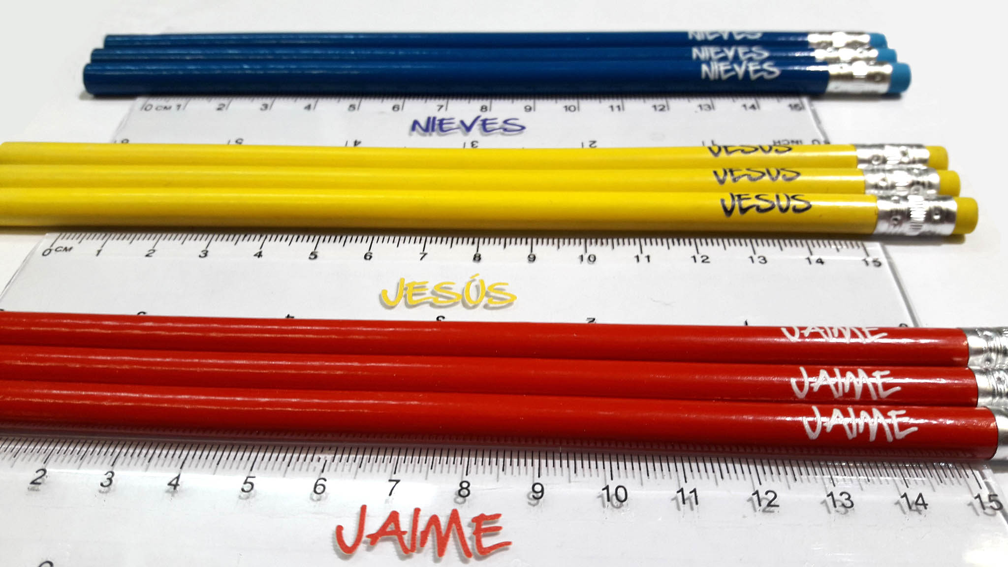 Set 3 lápices + regla