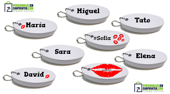 Llaveros flotantes de goma Llaveros flotantes de goma