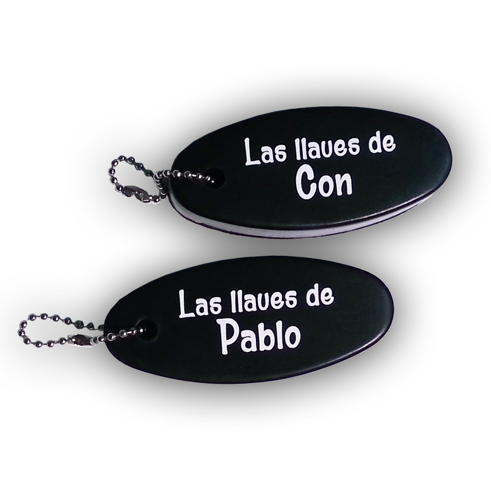 Llaveros flotantes de goma Llaveros flotantes de goma