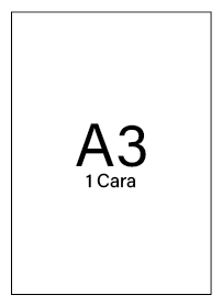 Impresión en A3 (420x297mm) a 1Cara