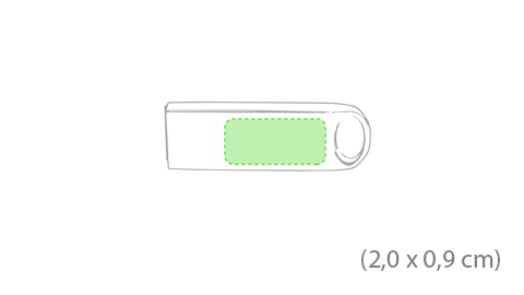 Pack de 100 USB plateados Minimal