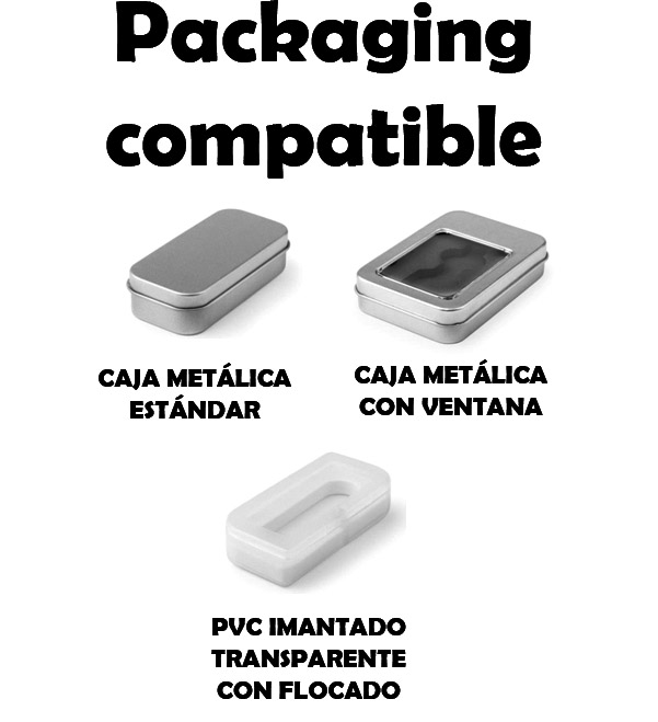 Pack 100 USB Minimal Negros