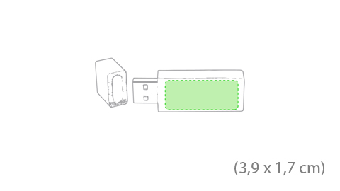 Pack 100 USB de Madera Plana Peque