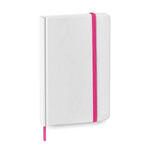 Bloc de notas Blanco (Tamaño A6) con elástico de colores Bloc de notas Blanco (Tamaño A6) con elástico de colores