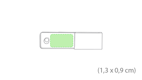 Pack 100 USB Transparente con agujero