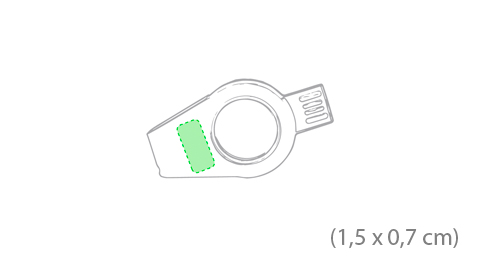 Pack 100 USB transparente redondo