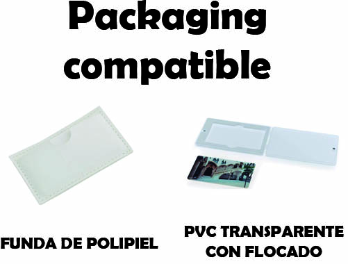 Pack 100 USB Tarjeta Peque 3x6cm