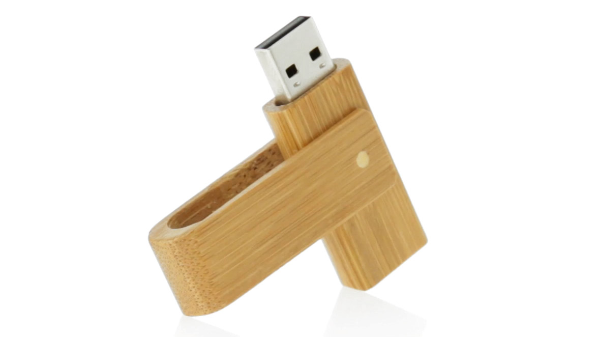 Pack 100 USB Tijera Madera ECO