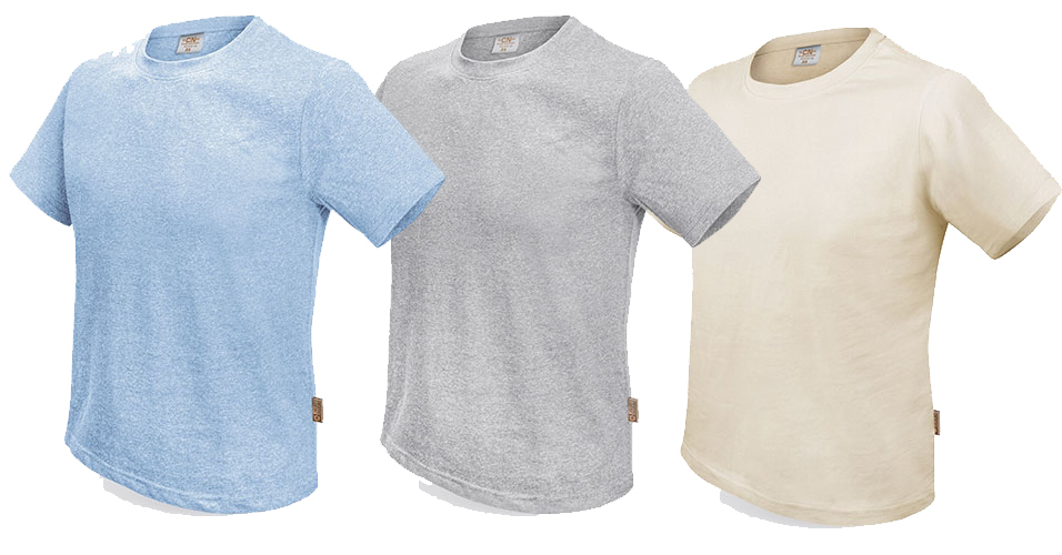 Camiseta de algodón reciclado 160g