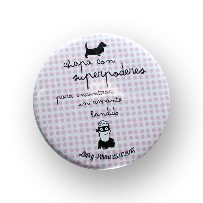 Chapa imperdible 7,5cm