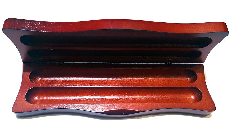 Estuche de madera para 2 piezas PERSONALIZABLE