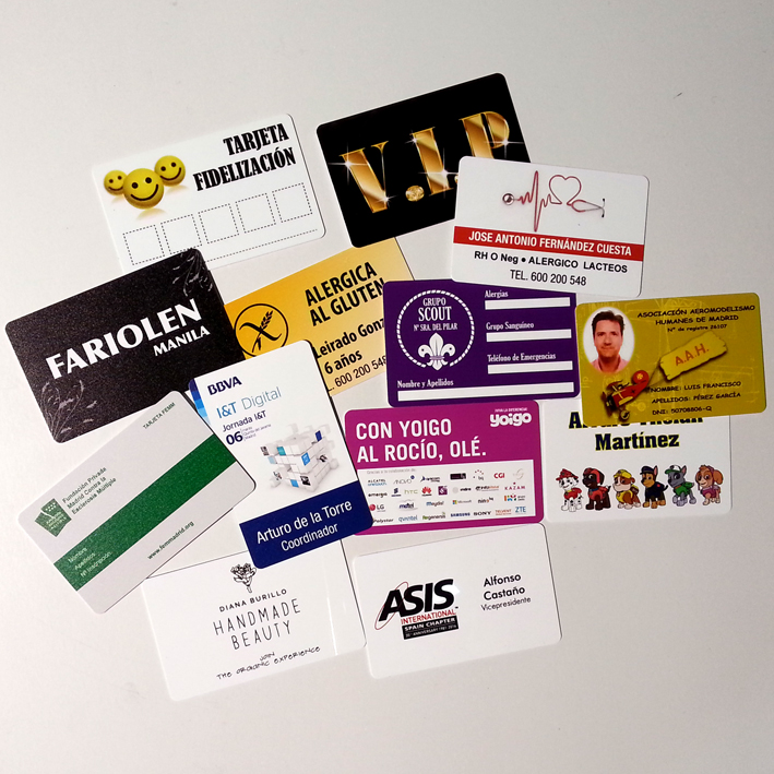 TARJETAS DE PVC