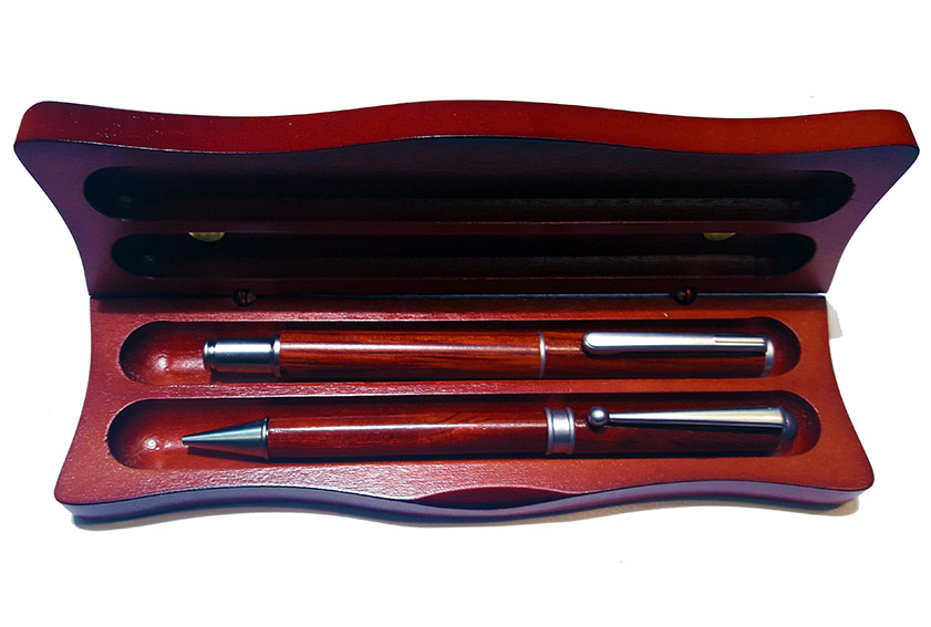Estuche de madera para 2 piezas PERSONALIZABLE