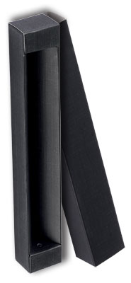 Estuche de cartón negro