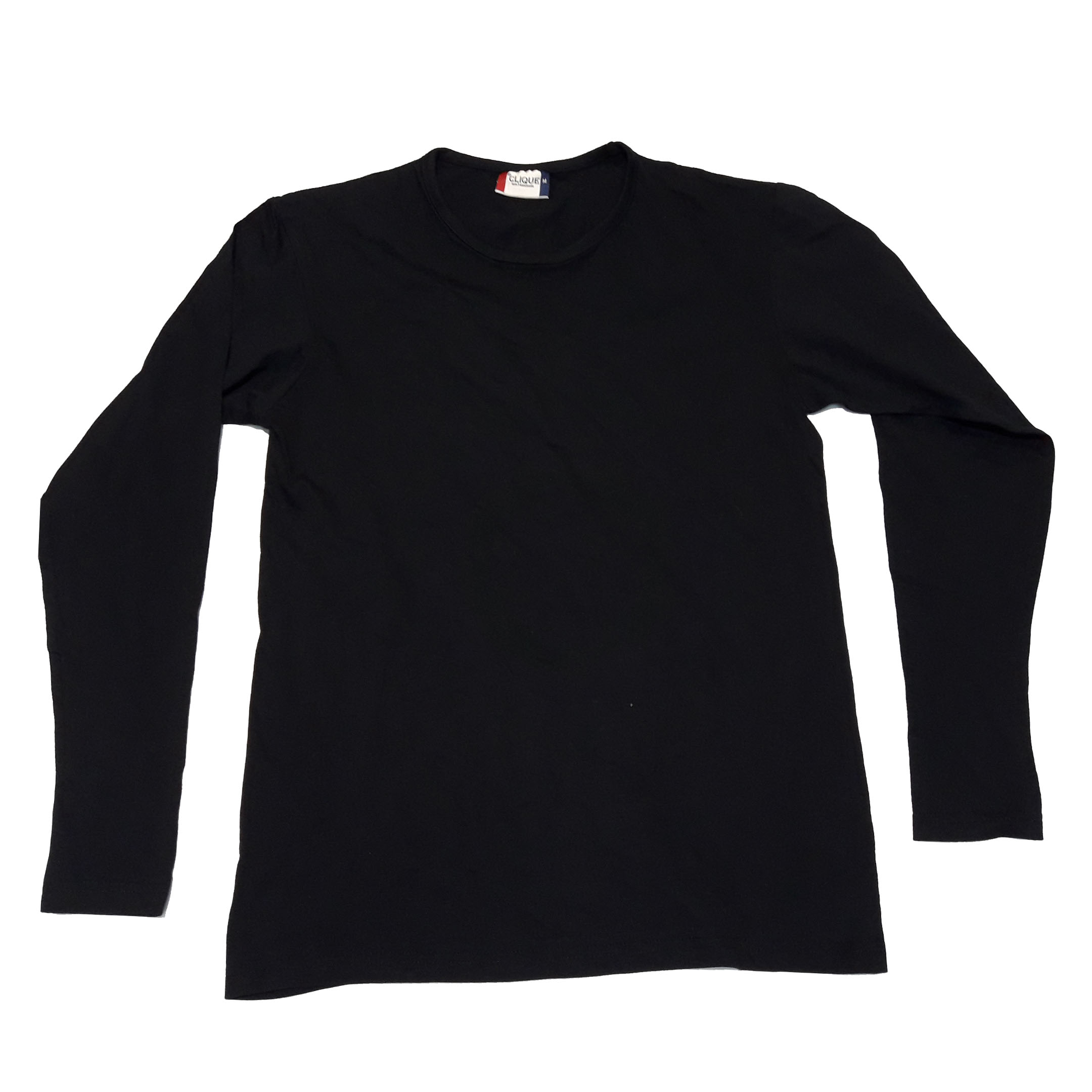 Camiseta negra de hombre manga larga Talla M