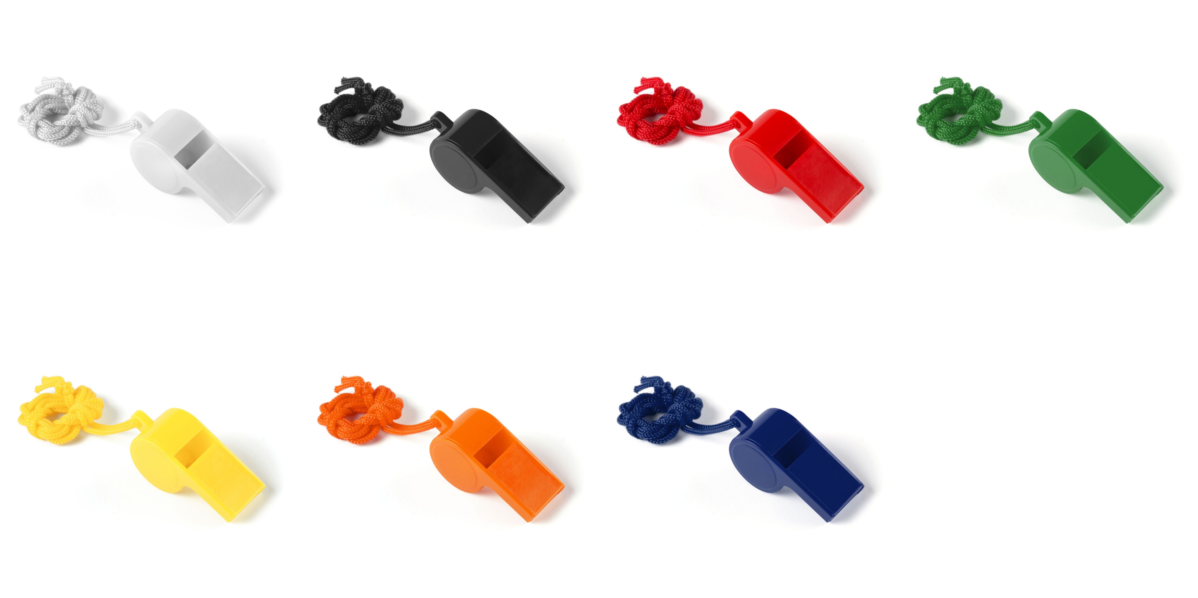 Silbatos de colores