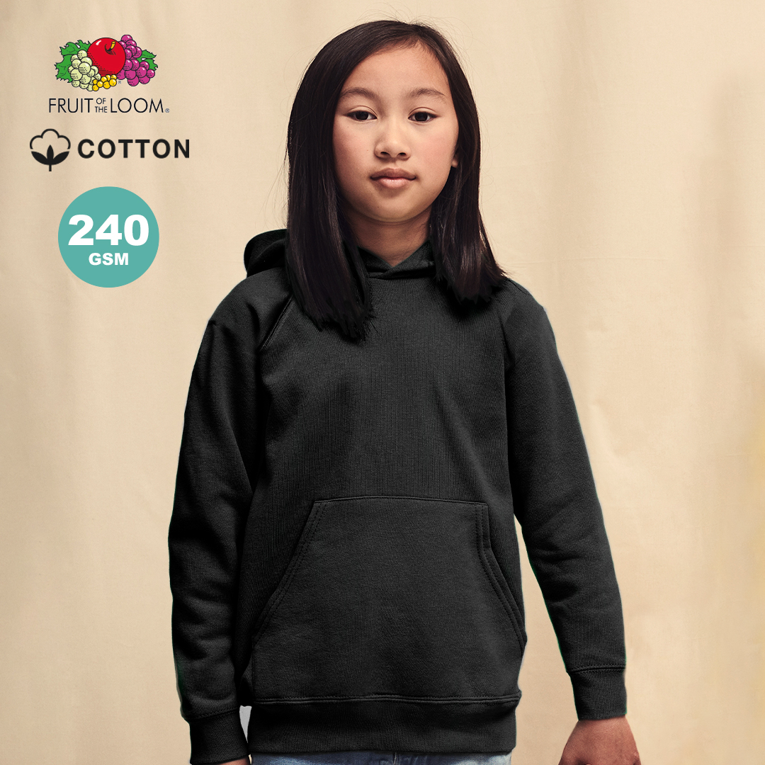 Sudadera unisex para niños con capucha COLORES 240g