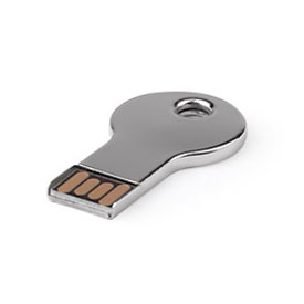 Pack 100 USB llave plata redonda gorda