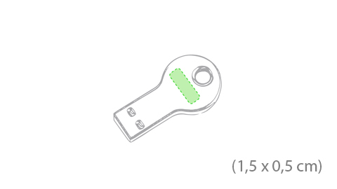 Pack 100 USB llave plata redonda gorda