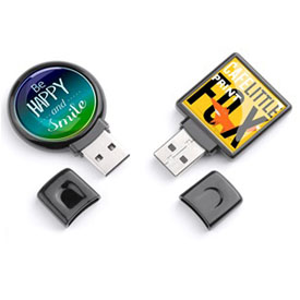 Pack 100 USB Redondos o Cuadrados