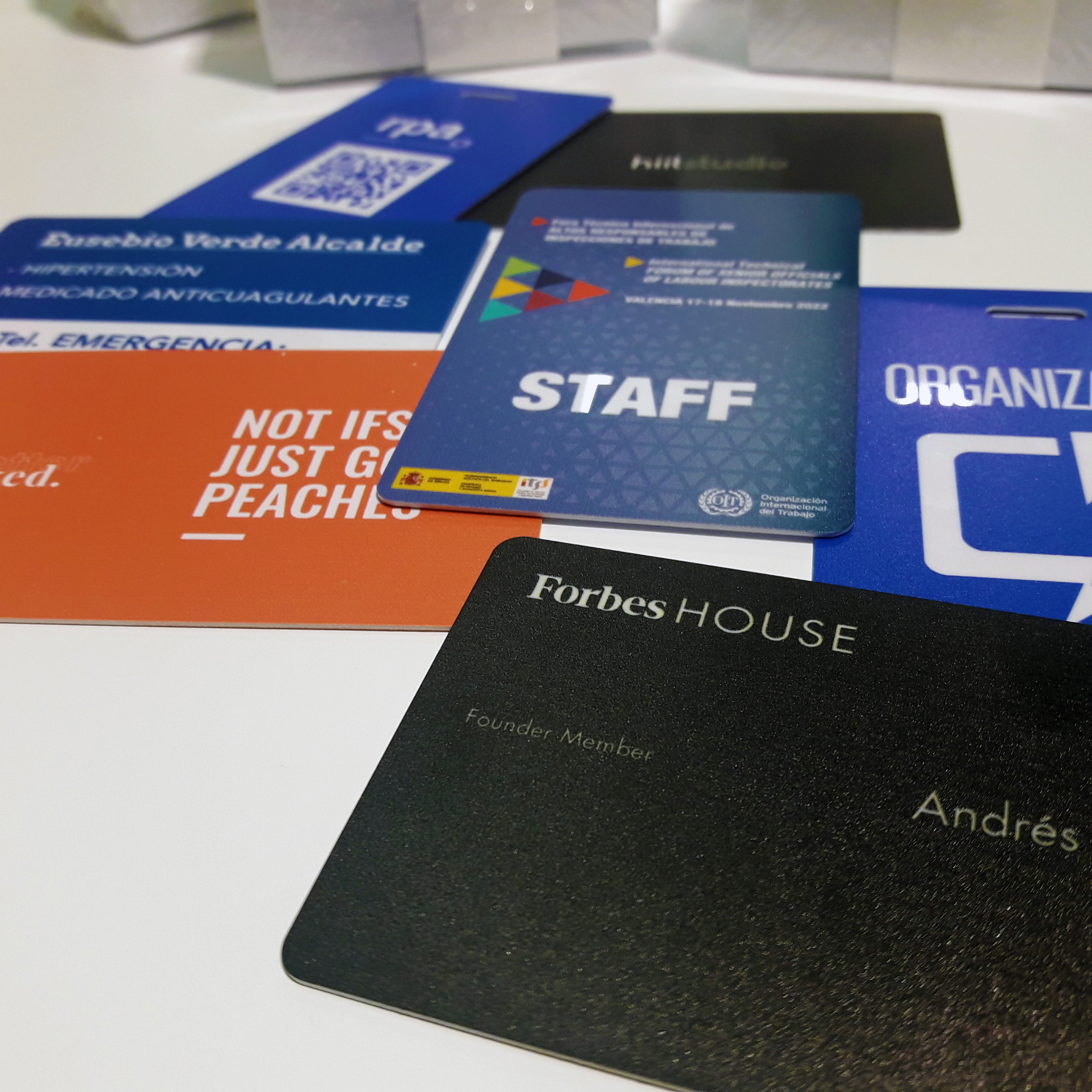 TARJETAS IDENTIFICATIVAS DE PVC