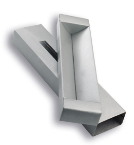 Caja de cartón plateada para bolígrafo