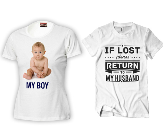 Camisetas Clasic blancas y negras PERSONALIZADAS
