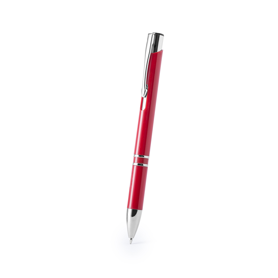 Boligrafo Pulsador de colores de plástico
