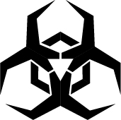 Vinilo para teléfono móvil Malware Biohazard