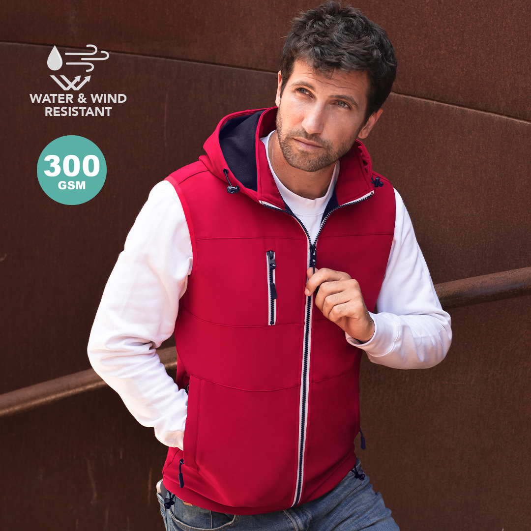 Chaqueta Unisex Soft Shell 300g Opcional con o sin mangas