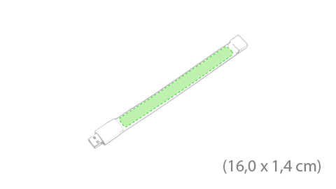 Pack 100 USB Pulsera
