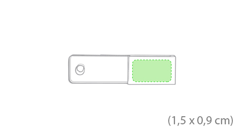 Pack 100 USB Transparente con agujero