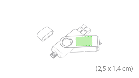 Pack 100 USB Tijera Dual Connections