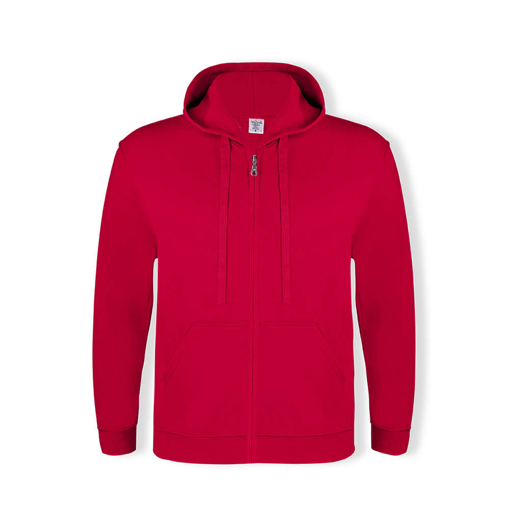 Sudadera Unisex con capucha y cremallera 280g