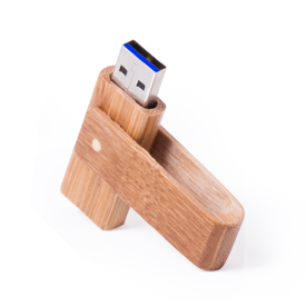 Pack 100 USB Tijera Madera ECO