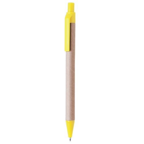 Bolígrafos de cartón con clip de colores