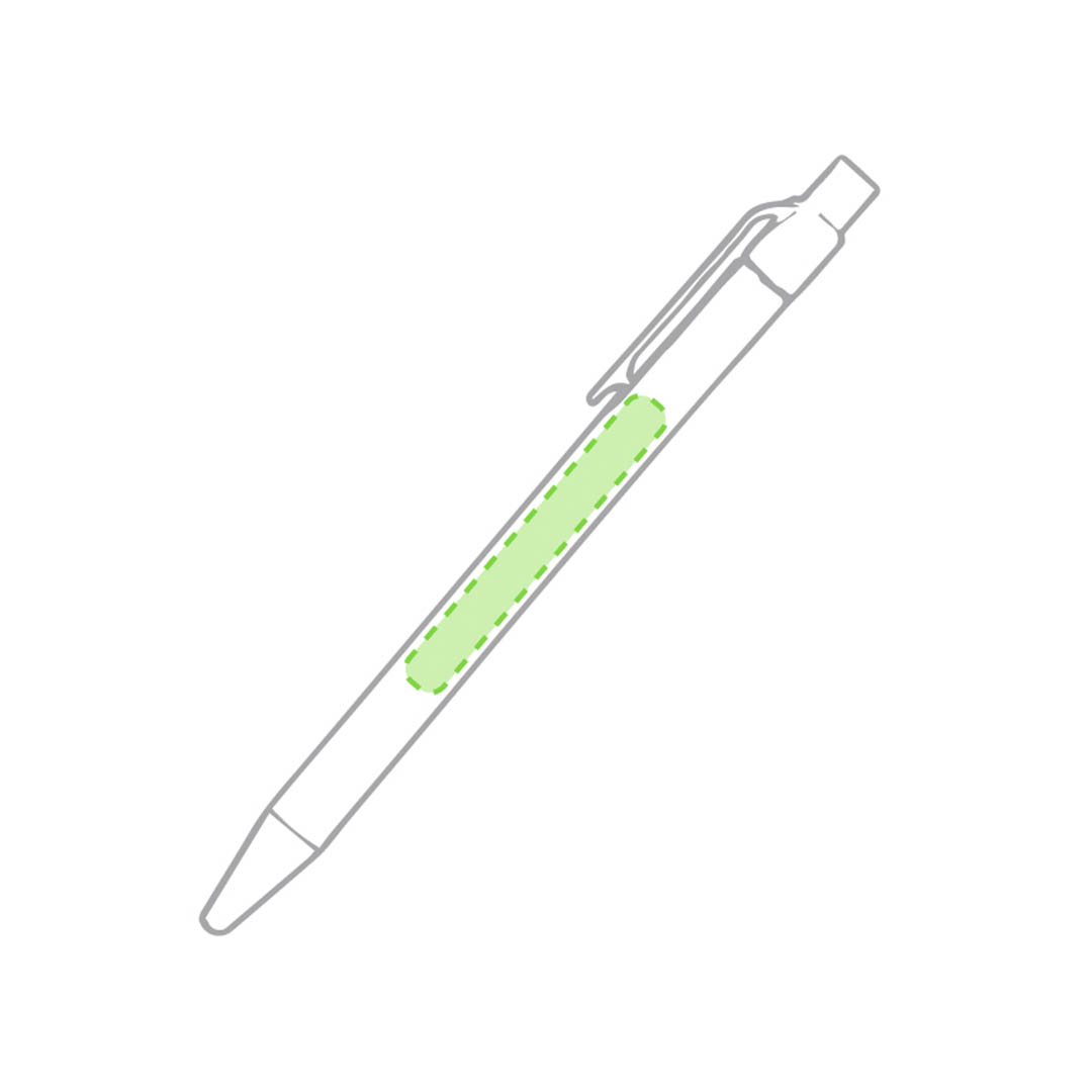 Bolígrafos de cartón con clip de colores
